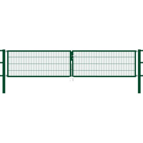 ALBERTS Doppeltor Flexo, fvz.grün Kst.b.RAL 6005, lichte BxH4000x800, PF80x80/1500mm (1/3)