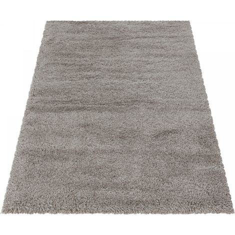 Ayyildiz Tapis à poils longs Shaggy - Ultra doux et moelleux - Chambre à coucher - beige - 240x340 cm (1/5)