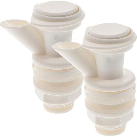 1 juego de soportes para enfriadores con botón pulsador, máquina de zumo de pistón, dispensador de zumo de frutas, grifo dispensador de agua para botellas de agua PP, 2 piezas, 6x3x3cm (1/4)