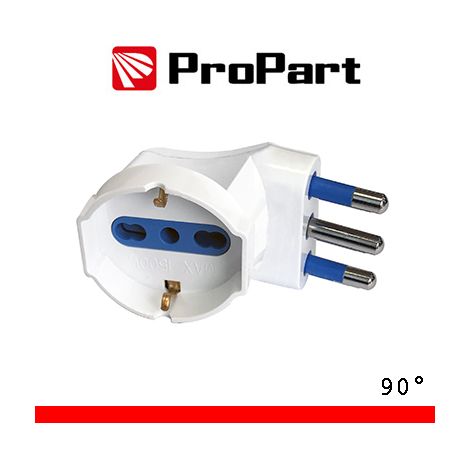 Adattatore Spina 16A Schuko 90° Salvaspazio