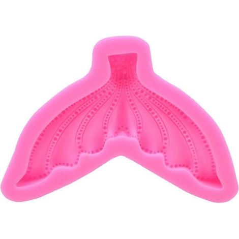 Moule à pâtisserie en forme de queue de sirène rose (1/3)