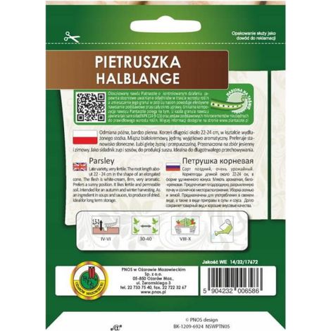 Persil Halblange, ruban de 6 m. Variété tardive à haut rendement. (1/2)
