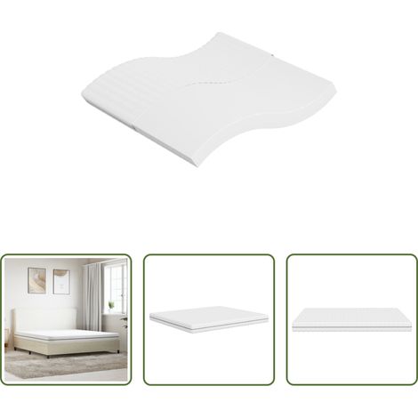 vidaXL Matratze Mittelweich - Matratze Schaumstoff Mittelweich 180x200 cm (1/5)