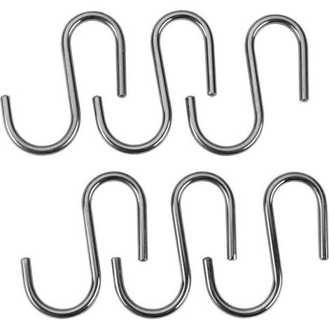 Set 6 ganci cromati a s lonardo - metaltex (1/3)