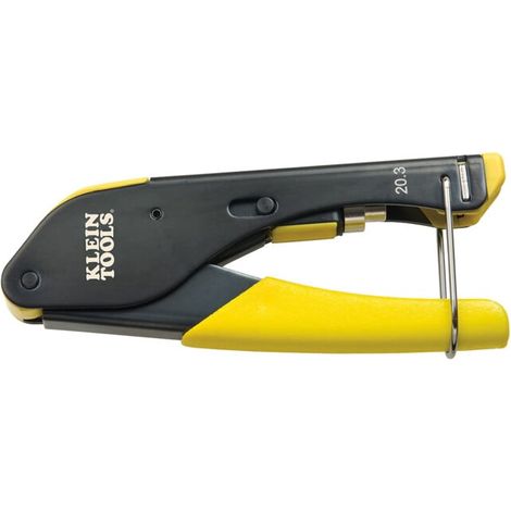 Klein Tools Pince à compression compacte pour connecteurs coaxiaux F RG59 RG6 14,2 cm (1/5)