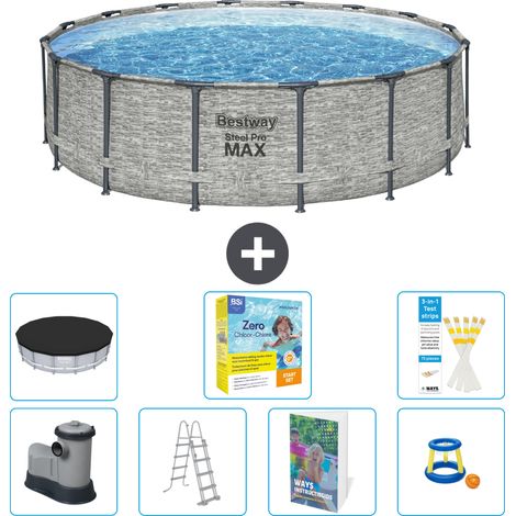 Bestway Bestway Steel Pro MAX Ronde - 488x122 cm - 8-pièces S529 (1/4)
