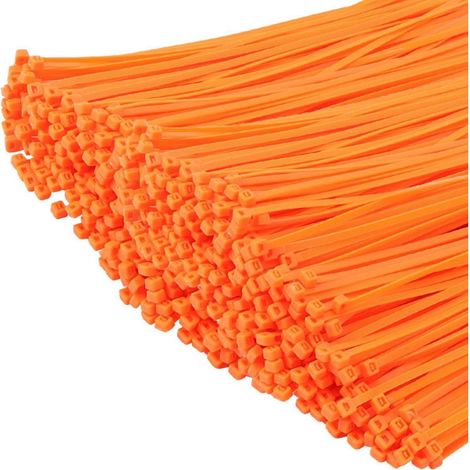 Kabelbinder 1000 orange selbstsichernd 22,7kg UV 200mm x 4.8mm Orange (1/5)