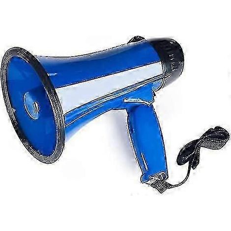 Mégaphone portable Bullhorn 20 watts avec modes voix et sirène/alarme, réglage du volume et dragonne. (1/5)
