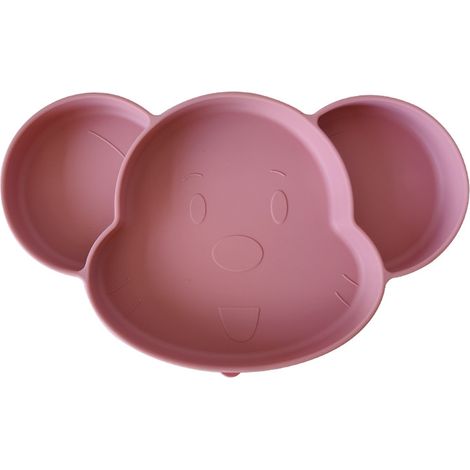 Assiette En Silicone Divisée - Avec Ventouse Et Tapis Anti-Dérapant - Pour Bébés Et Tout-Petits - Lot De 1 (1/5)
