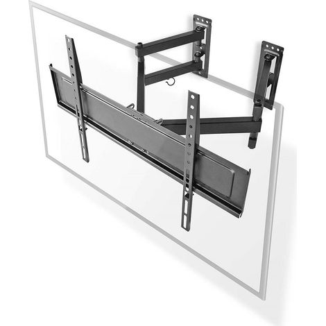 Soporte de pared para tv inclinable y giratorio 32 70 peso maximo de pantalla soportado 40 kg inclinable giratorio distancia minima a la pared 80 mm distancia maxima a la pared 520 mm