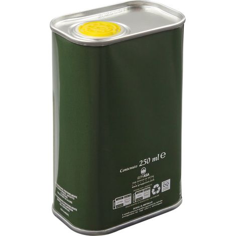 Latta Rettangolare 250ml h.110mm per olio con tappo stagna tanica STI (1/3)