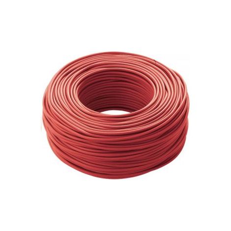 LTC MT100 Cavo Elettrico Unipolare Filo Rame cordina 1,5mm ROSSO CPR FS17 per Impianti elettrici