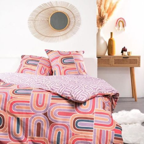 Parure de lit - TODAY - Sunshine - 119484 - 2 personnes - 260x240cm - Coton - Imprimé 11.53 (1/4)
