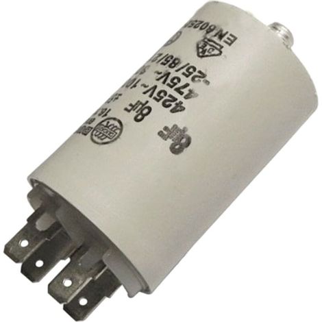 Condensateur 8mf 450v pour sèche-linge Brandt, Fagor, Vedette, De Dietrich