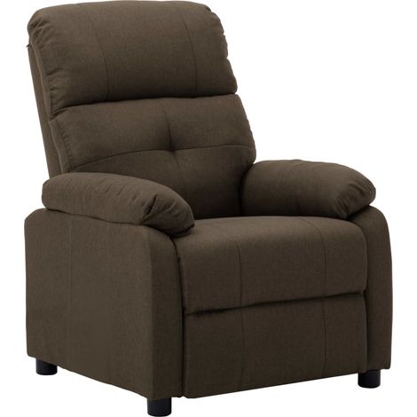 Fauteuil inclinable Marron Tissu (1/5)