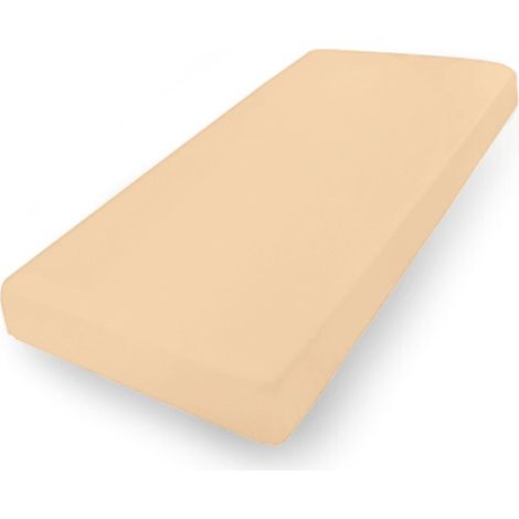 PREMIUM Jerseylaken mit Gummi 190x210, 200x220x20 dunkelbeige16 MATEX (1/5)