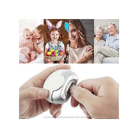 Coupe-ongles électrique, coupe-ongles électrique automatique, coupe-ongles portable et sécurisé pour adultes et personnes âgées (rouge)