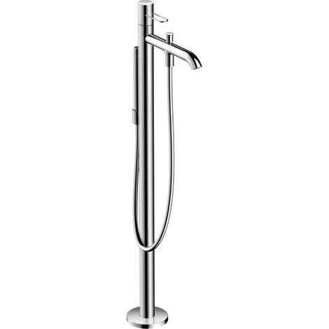 mitigeur bain/douche, set de finition pour montage au sol, laiton poli