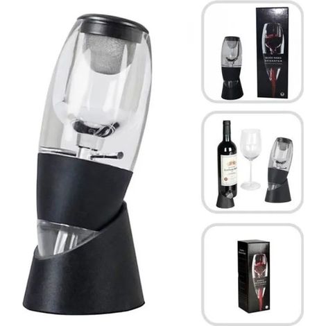 CARAFE A DECANTER - CARAFE A VIN - AERATEUR DE VIN Marchelec Magic Décanter Aérateur Essentiel De Vin (1/3)