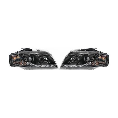 Paire de Phares Daylight Audi A3 8P 2003 a 2008 Noir Led-33979215