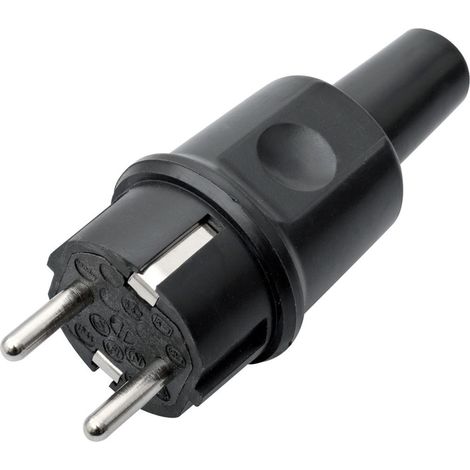 Schutzkontakt-Stecker Vollgummi IP44 250V 10-16A (1/4)