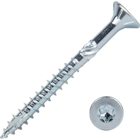 Spanplattenschrauben Verzinkt 5 x 50 mm Torx 25 Teilgewinde -