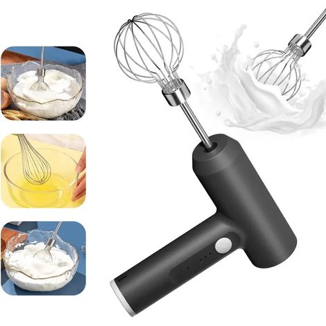 Kabelloser elektrischer Standmixer mit automatischem Schneebesen, dreistufigem Knethaken für Gebäck, Kuchen und Cremes. Küchenutensilien.