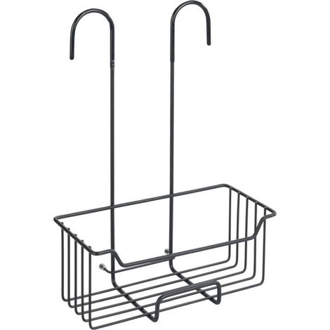 Wenko Caddy Milo mensola nera 25 x 36 x 14 cm (1/2)