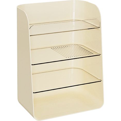 Elegantes, mehrstufiges Schminkregal, Organizer für Bad und Schlafzimmer, beige (1/5)