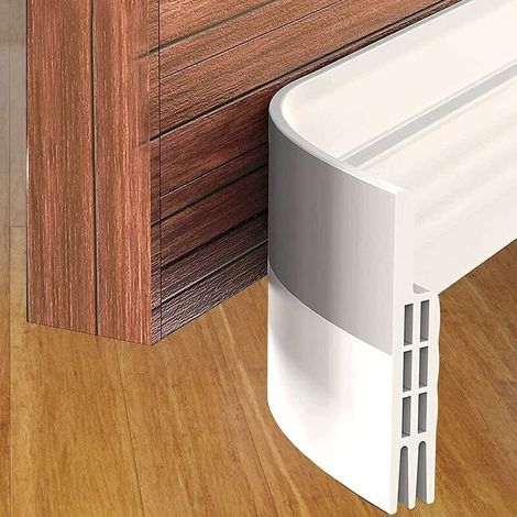 Door Bottom Seal, 100 x 4.5cm Adhesive, Flexible Silicone, Sound and Thermal Insulation, White Sealing Strip, Anti-Mouse, Ant, Cockroach, Insect (1/5)