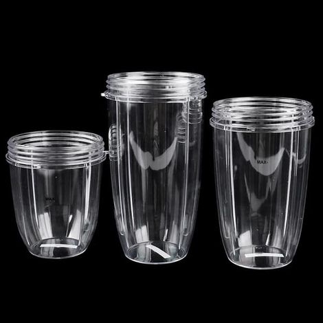 Gobelet à jus transparent de rechange pour extracteur de jus NutriBullet (18 oz, 24 oz, 32 oz) (1/5)
