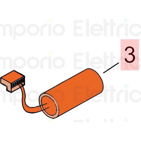 Condensateur GENIUS FAAC 7601013 10 µF avec câble de 150 mm pour 748, 740 et 550 (remplacement) (1/3)