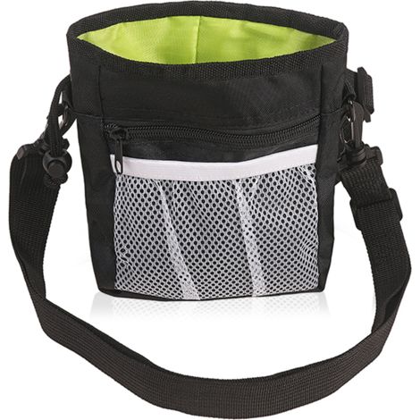 1 bolsa para premios para perros, cinturón ajustable, tela Oxford, dispensador de bolsas, cierre de cordón, entrenamiento y paseo. (1/5)