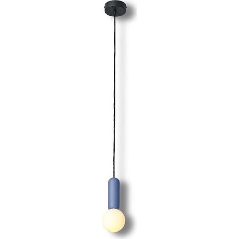 [GEBRAUCHT] B-Ware Osram Pendelleuchte Hängelampe Decor Conrete Mic Beton Glaskugel Blau G9 LED (1/2)