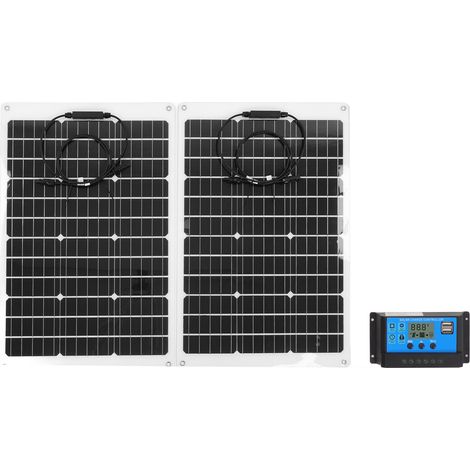 Flexibles Solarpanel-Set, monokristallines 140-W-Solarpanel, wasserdicht, rückflusssicher, für 12-V-Batterie (1/5)