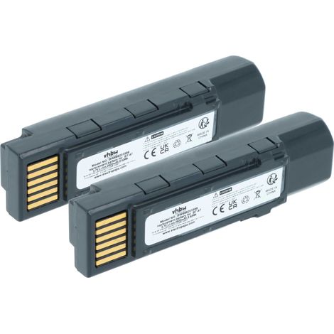 vhbw 2x Akku kompatibel mit Datalogic Gryphon GM4500, 4500, GBT4500 Barcodescanner POS (2600 mAh, 3,7 V, Li-Ion)