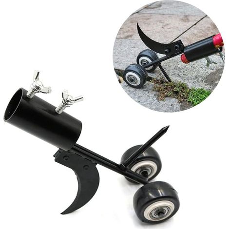 Manual Weeder with Wheels, 2-in-1 Portable Extraction Weed Puller Handheld Garden Weeder Garden Razors with Wheels for Garden Driveways (1/5)