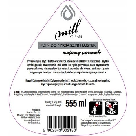 Nettoyant pour vitres et miroirs 0,55 l Mai matin