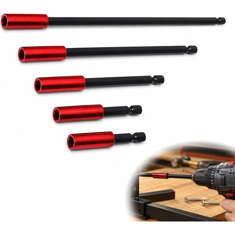 Rallonges Magnétiques Embouts 1/4 Pouce 5 Pièces (1/5)