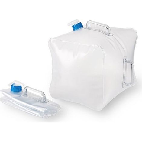 Réservoir d'eau de 20 litres avec robinet - Réservoir d'eau pliable avec tuyau de vidange - Réservoir d'eau avec poignée de transport (1/2)
