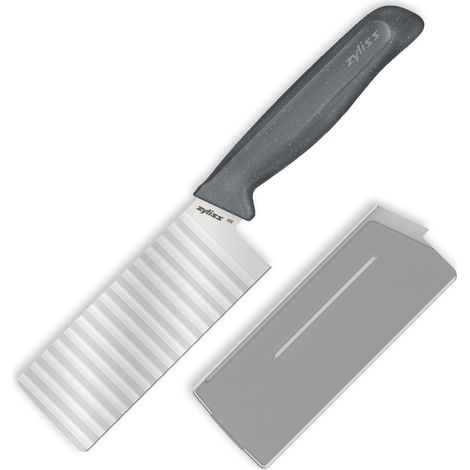 Couteau Ondulé 12 cm, Acier Inoxydable, Coupes Décoratives (1/5)