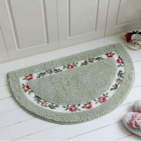 Tapis de bain antidérapant à motif de roses, tapis de salle de bain absorbant, tapis de cuisine, paillasson, tapis de bienvenue pour salon et chambre (40 x 60 cm) (1/5)