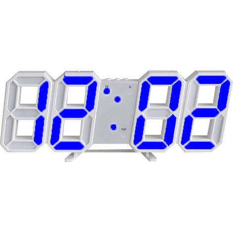 Réveil numérique 3D intelligent, horloge murale numérique, réveil électronique LED, cadeau (1/5)
