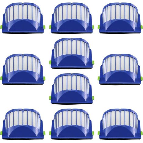 Filtri di ricambio per aspirapolvere iRobot Roomba delle serie 500 e 600 (modelli 536, 550, 595, 614, 618, 620, 630, 635, 645, 650, 655, 660, 665, 671, 675, 677, 680, 690, 694 e 695), confezione da 10