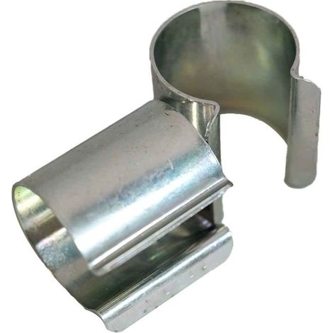 Set di 20 clip per serra 25 mm x 30 mm - Alta Qualità TECPLAST 30CP - Clip di fissaggio per telo serra da giardino - Metallo zincato (1/5)