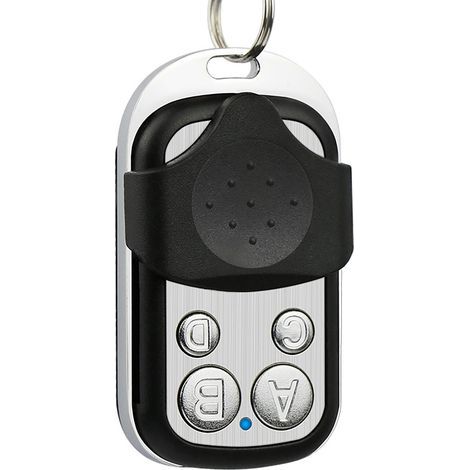 Télécommande métallique 4 boutons 433MHz pour portail de garage, clé mini sans fil pour véhicules électriques et automobiles (1/5)