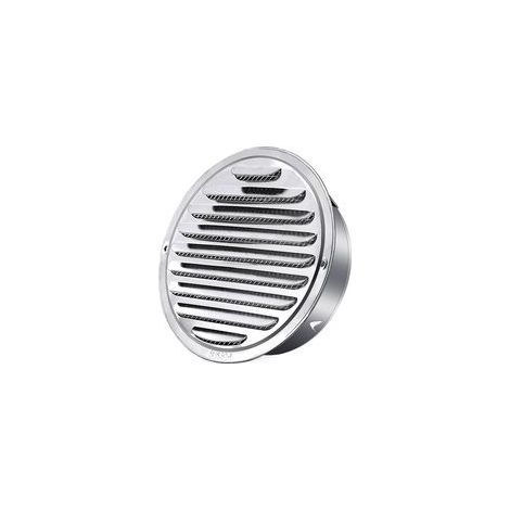 Grille d'extraction ronde en acier inoxydable (120 mm), hotte aspirante, grille de ventilation ronde, hotte extractrice de fumée avec moustiquaire