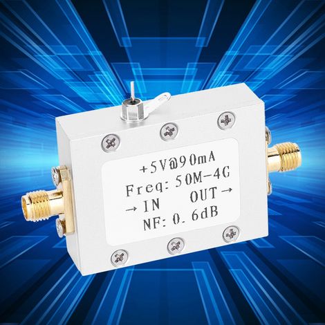 amplificateur à faible bruit (LNA) 50 MHz - 4 GHz, NF = 0,6 dB, radio FM, HF, VHF/UHF, -110 dBm (1/5)