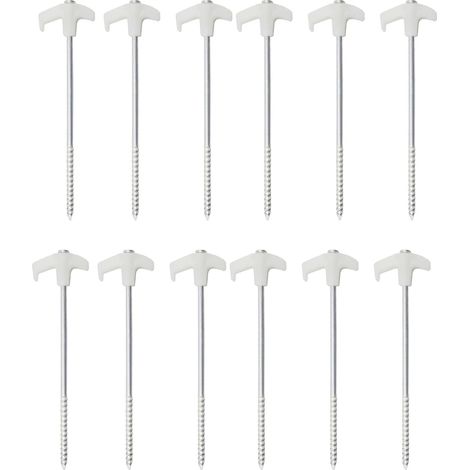 APEX Lot de 10 piquets de tente de camping en plein air, piquets de tente coupe-vent pour utilisation en extérieur (1/5)