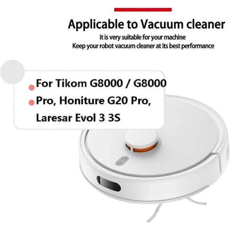NALOOKAMIC Lot de 2 balais principaux pour Tikom G8000 / G8000 Pro, Honiture G20 Pro, Laresar Evol 3 3S - Pièces de rechange (1/4)